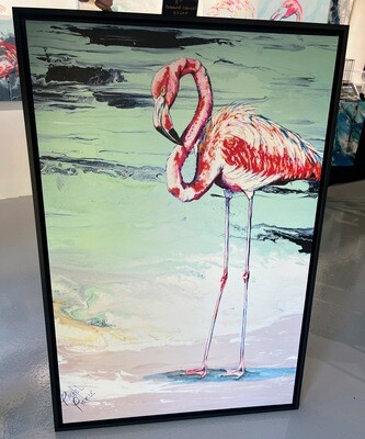 Caught on the Causeway 2 38x26 Framed Canvas Print