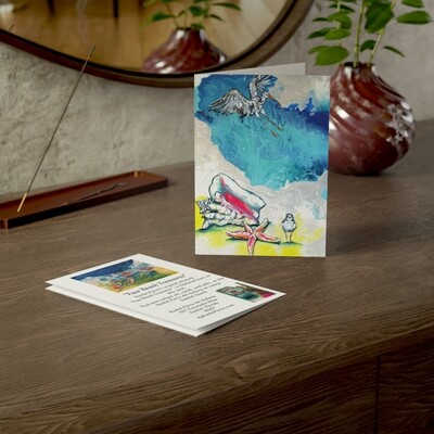 Four Beach Treasures Greeting Card