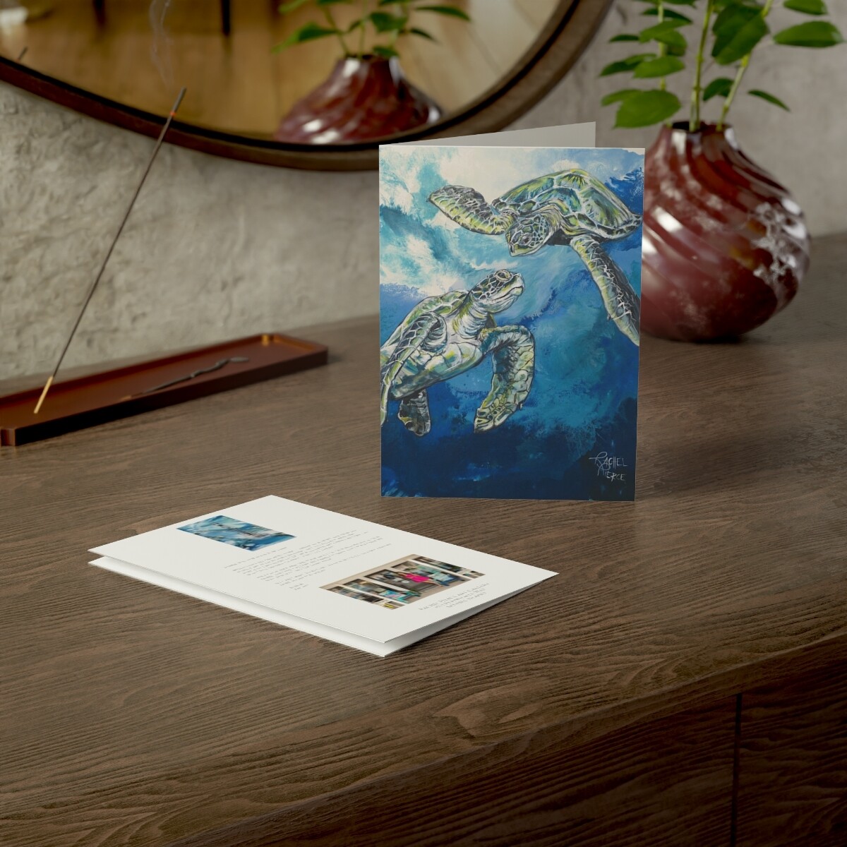 Upper Captiva Sea Turtles Greeting Card