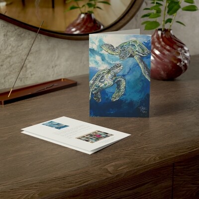 Upper Captiva Sea Turtles Greeting Card