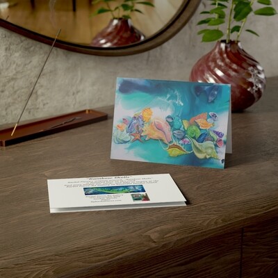 Rainbow Shells Greeting Card