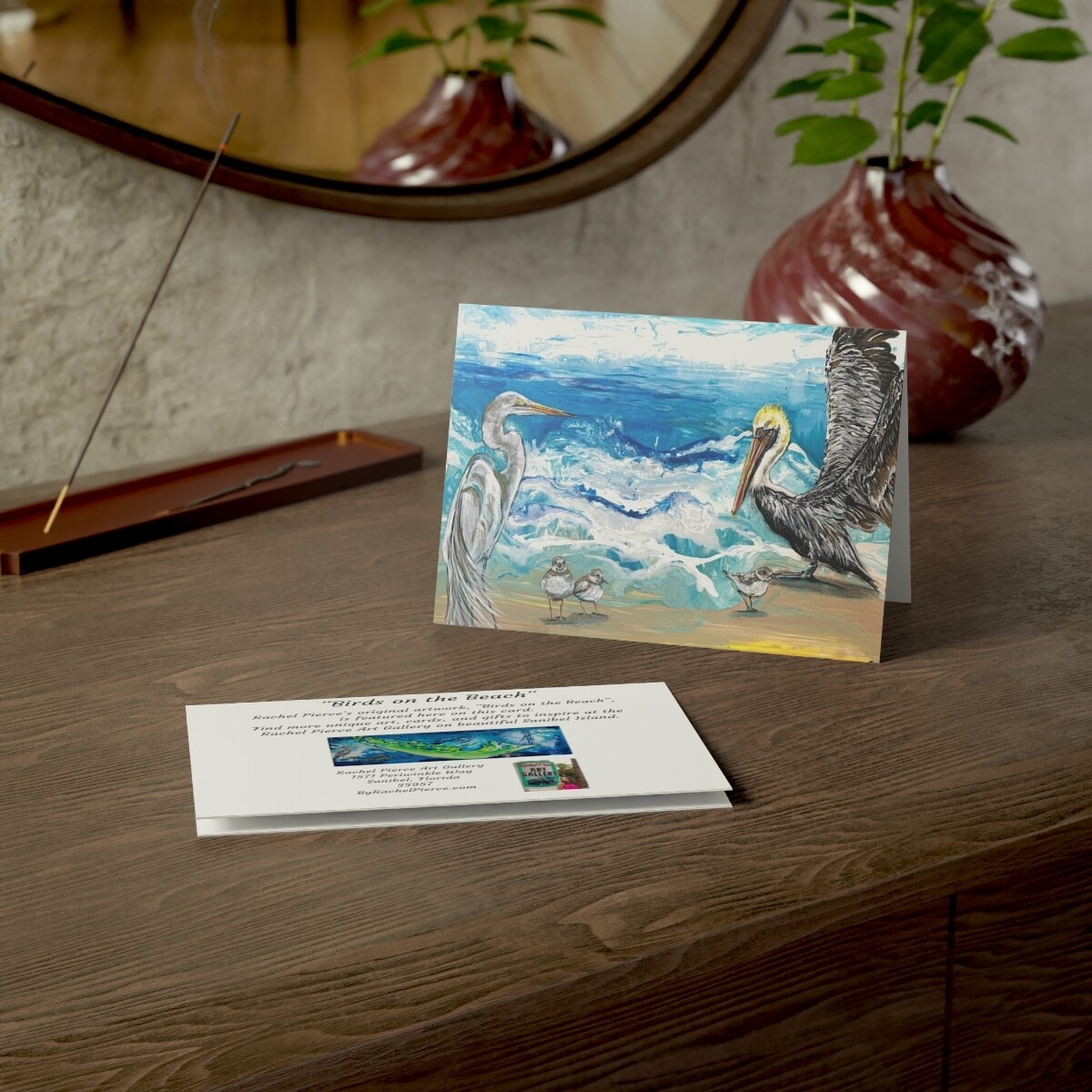 Birds on the Beach Greeting Card