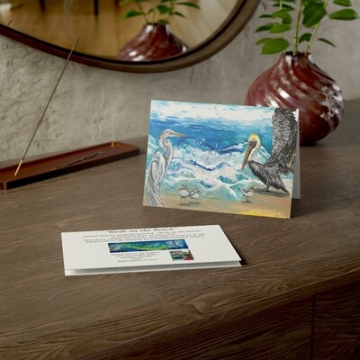 Birds on the Beach Greeting Card