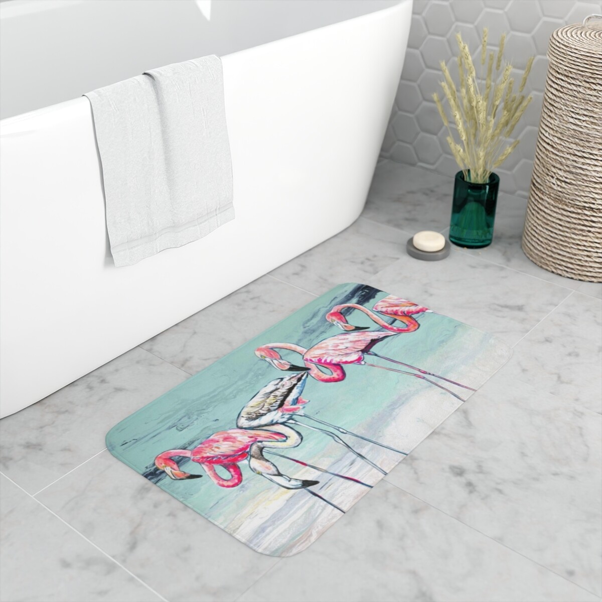 Caught on the Causeway Bath Mat