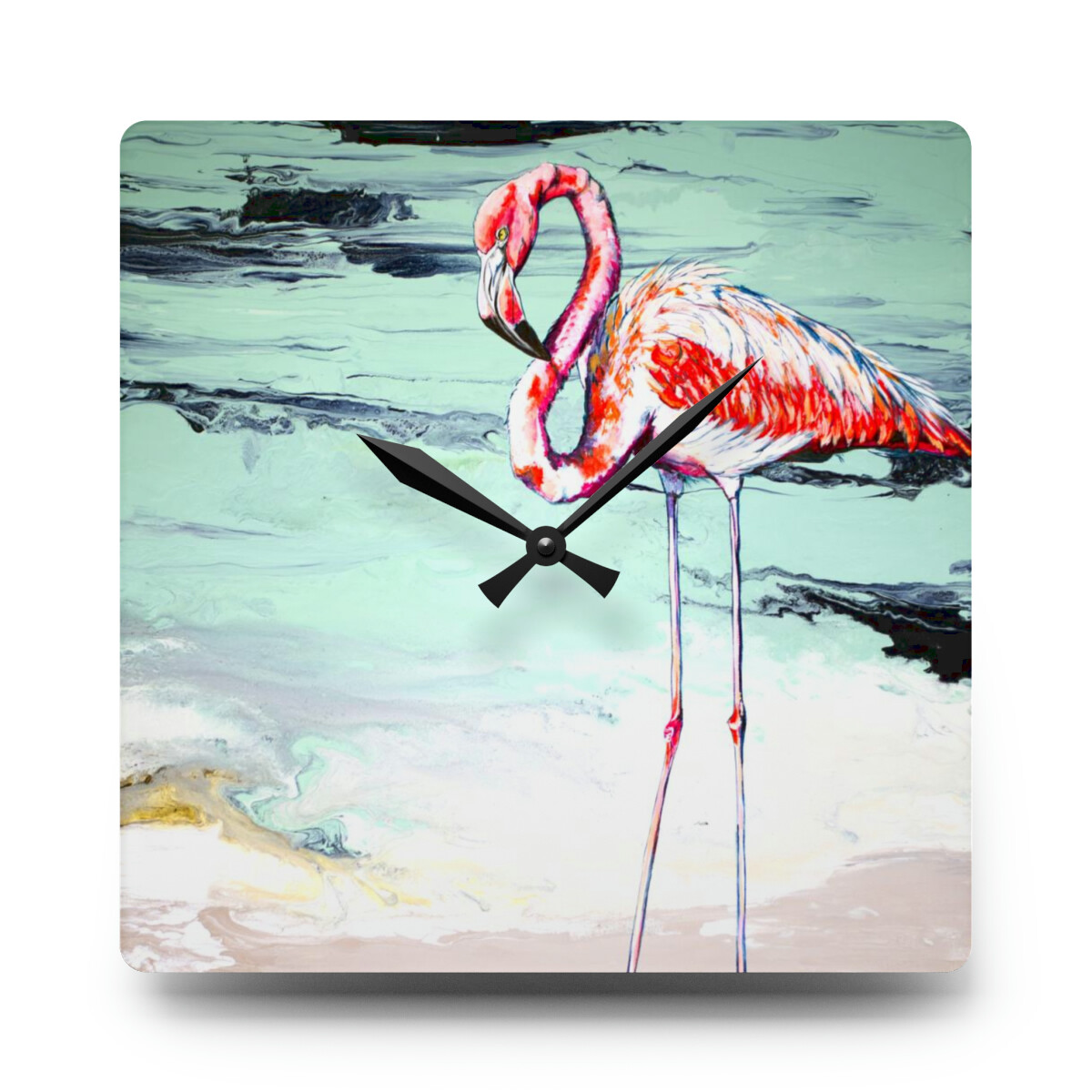 Caught on the Causeway 2 Acrylic Clock