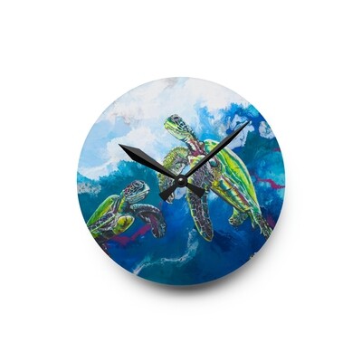 Flotilling By Acrylic Clock