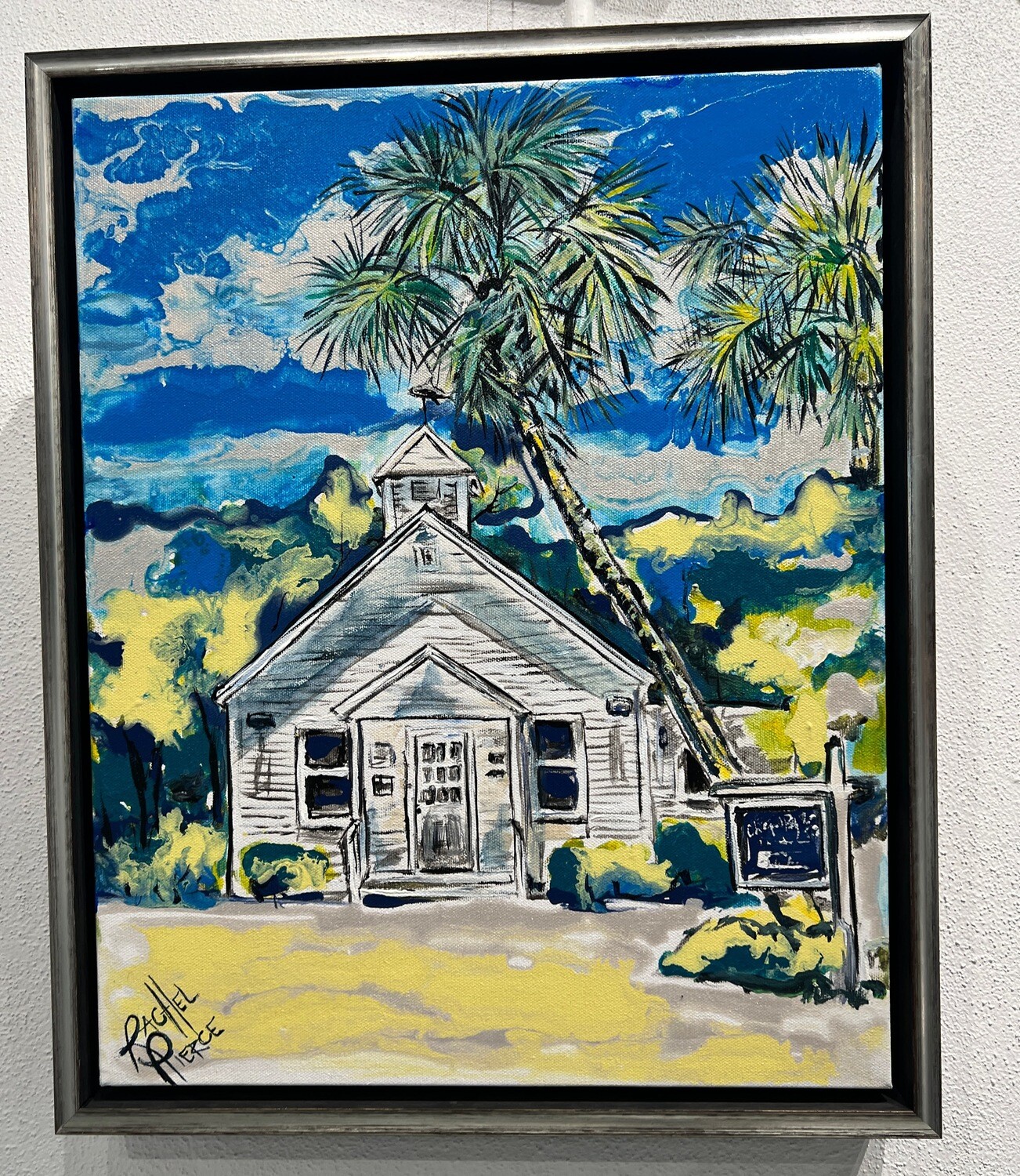 Chapel By The Sea Framed Original