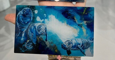 By the Peaceful Manatees Magnet