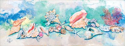 Sanibel Favorites Framed Canvas Print