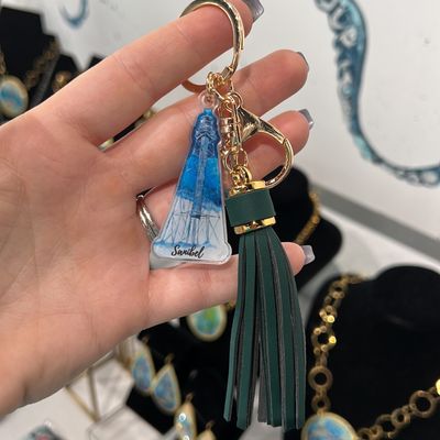 Stormy Sanibel Lighthouse Keychain