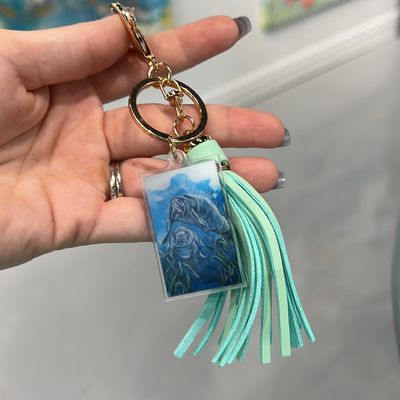 SanCap Manatees Keychain