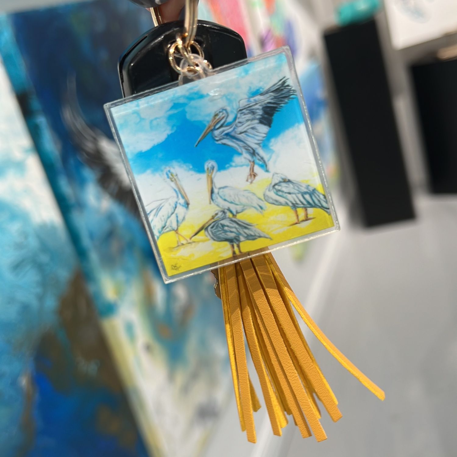 Ding Pelicans Keychain Ding Pelicans Keychain