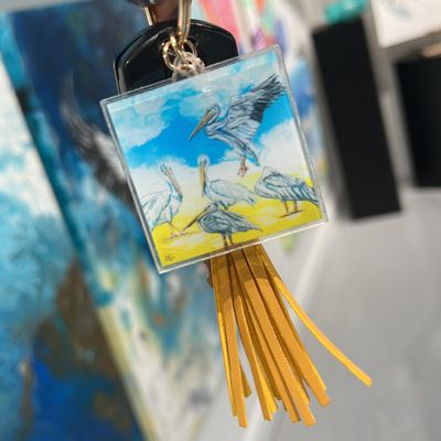 Ding Pelicans Keychain