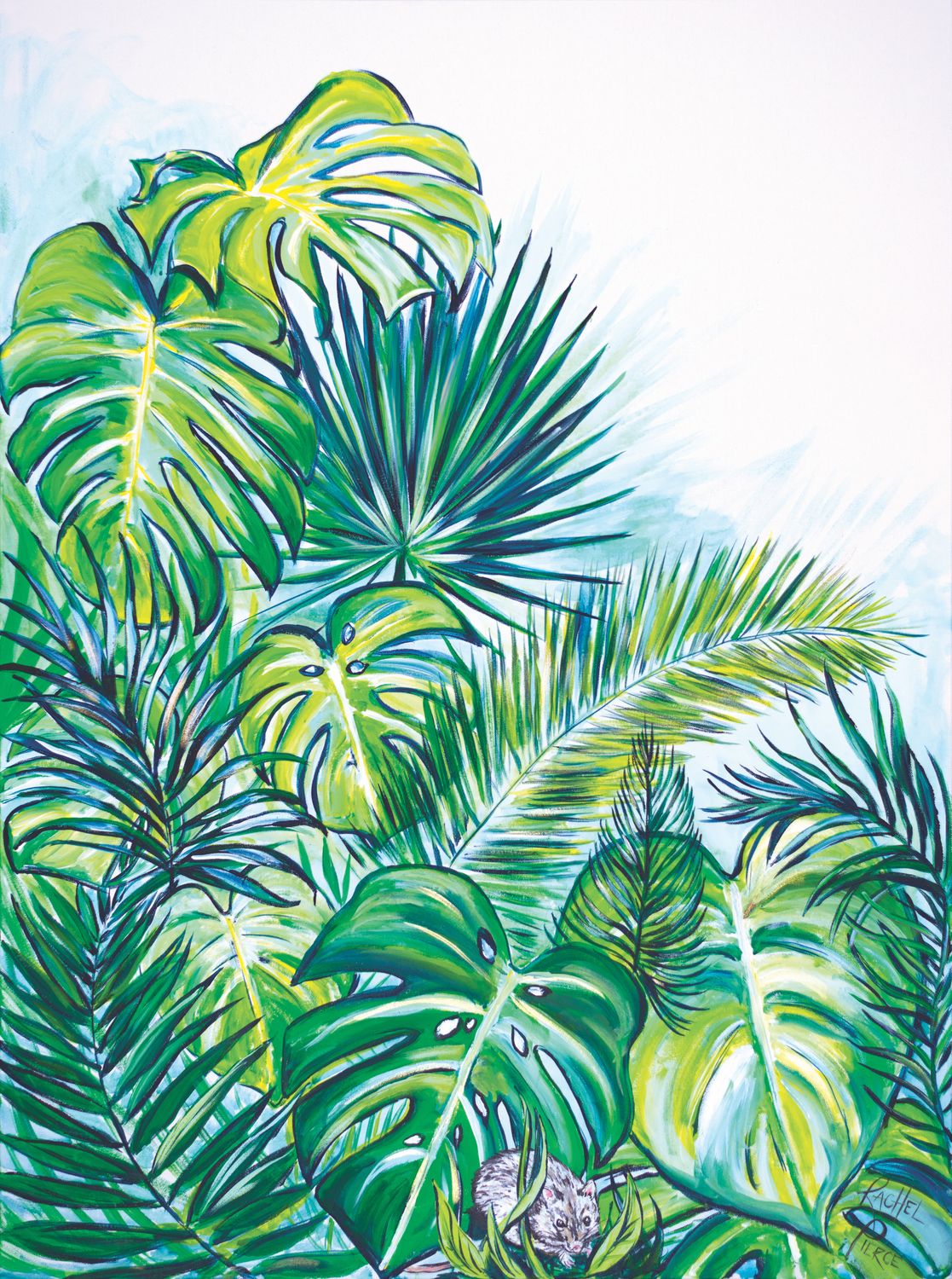 Little Friend in the Leaves 2 Original