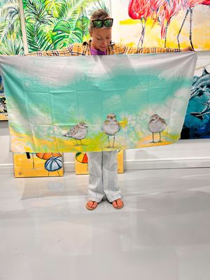 Three Little Birds Microfiber Beach Towel