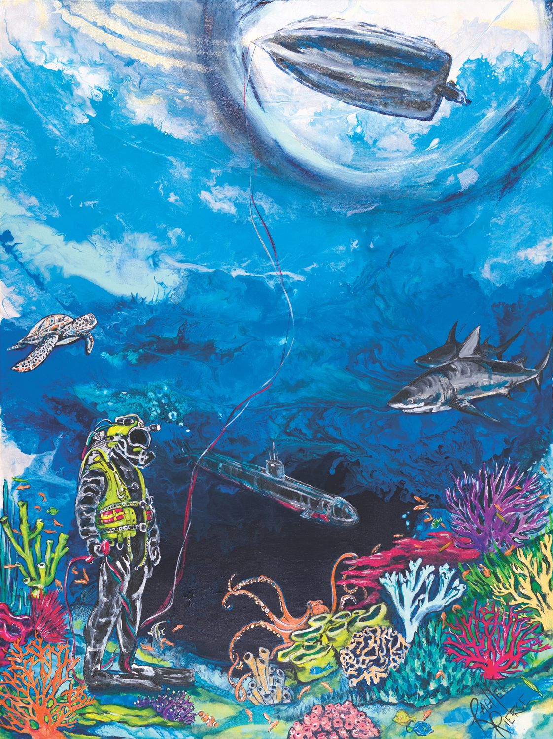 Many Leagues Down Paper Print Many Leagues Down Paper Print