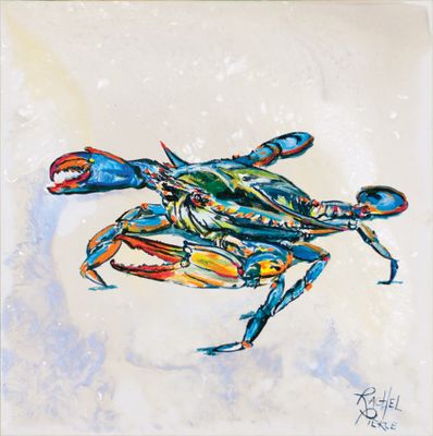Blue Crab 1 Paper Print