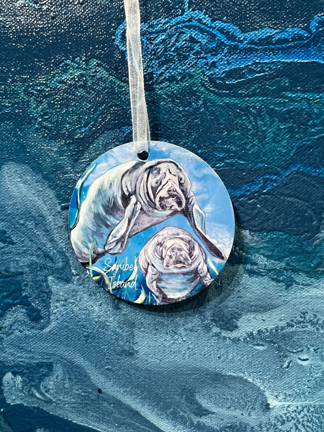 SanCap Manatees Ornament