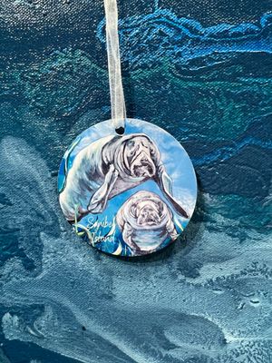 SanCap Manatees Ornament