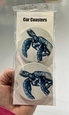 Just a Sea Turtle Car Coasters