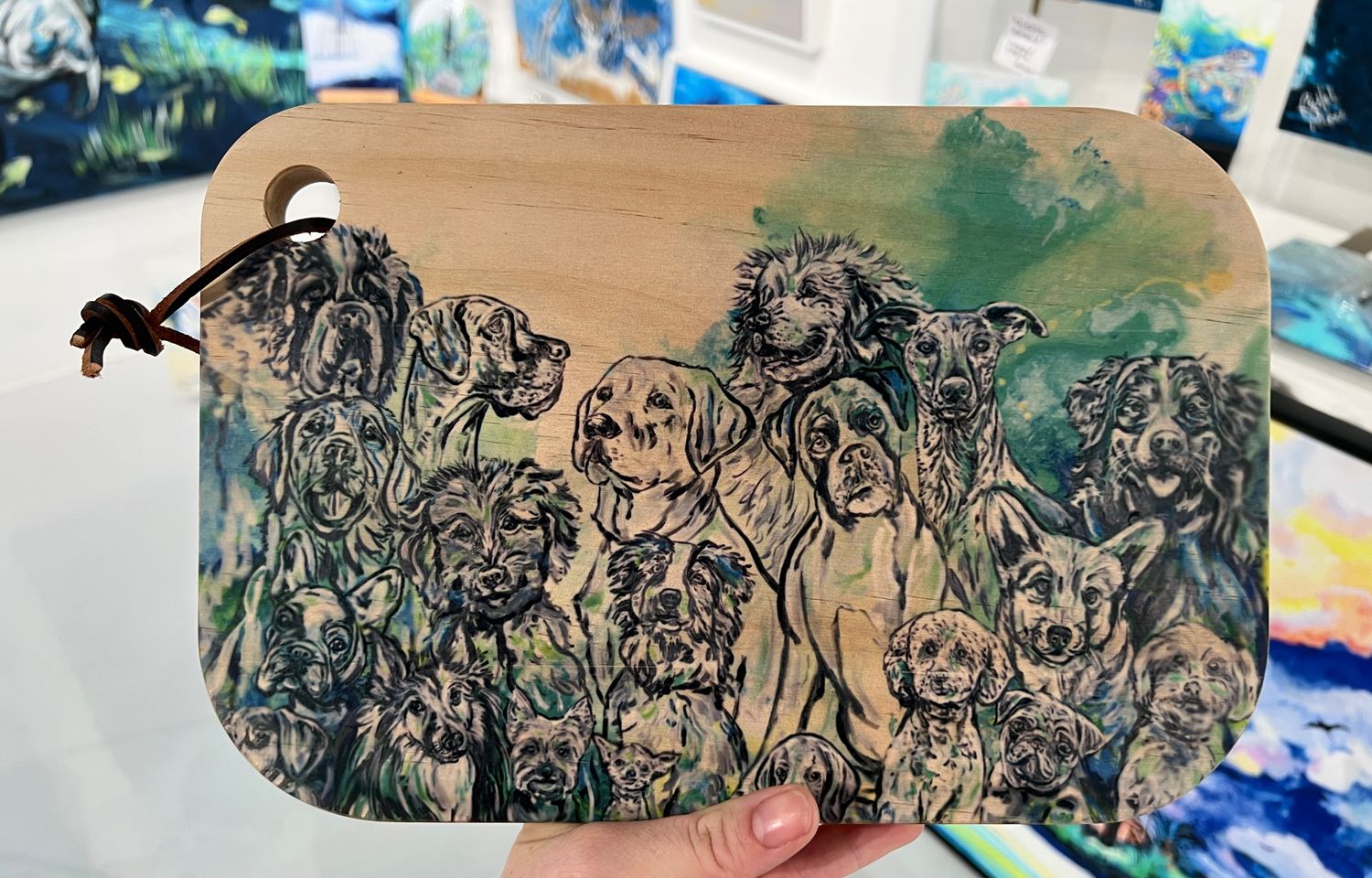 Paw Paradise Serving Board