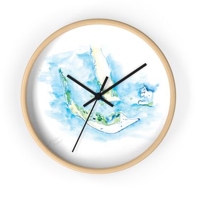 Little Map of SanCap Wall Clock