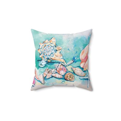 Sanibel Favorites (Pastel Shells) Accent Pillow