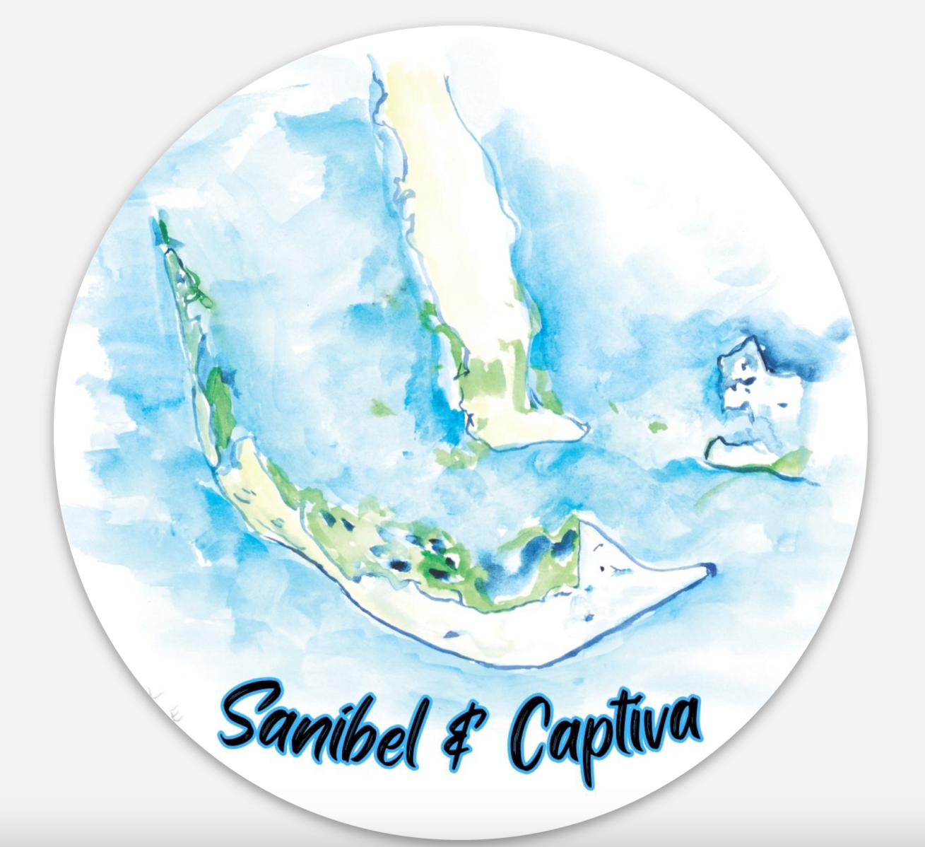 SanCap Map Vinyl Sticker