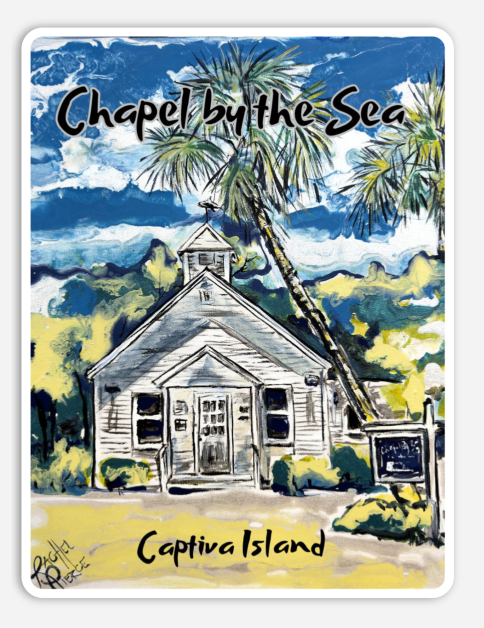 Chapel by the Sea Vinyl Sticker