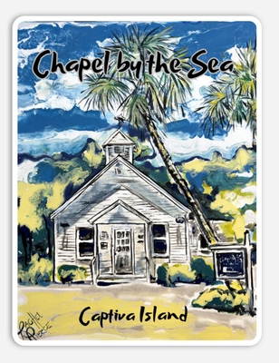 Chapel by the Sea Vinyl Sticker