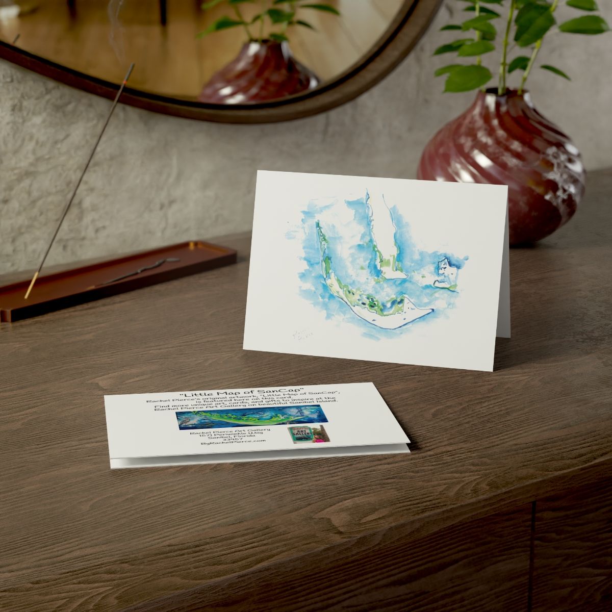 Little Map of SanCap Greeting Card