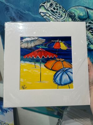 Beach Day 2 Matted Print