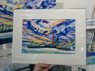Lighthouse Memories Matted Print