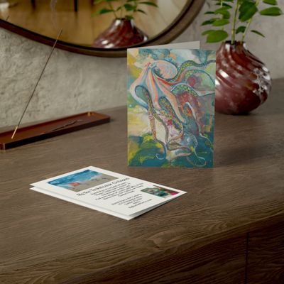 By the Technicolor Octopus Greeting Card