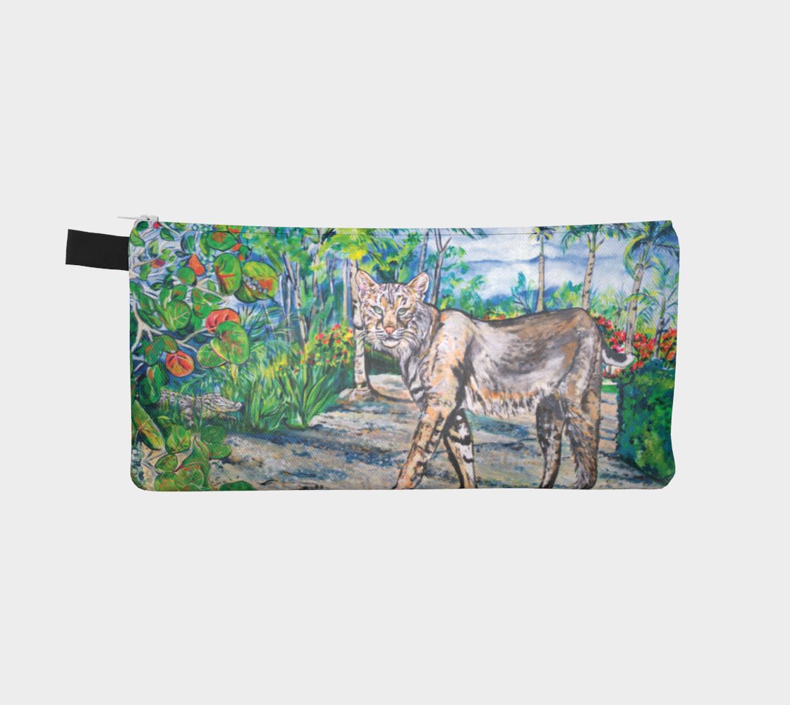 A Surprise Guest (Bobcat) Pencil Case