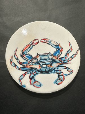 Blue Crab 2 Ceramic Coaster