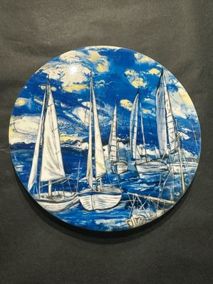 Sailing the Seas Ceramic Coaster