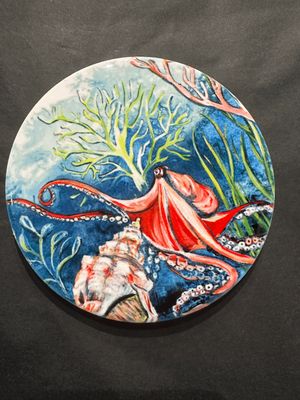 Shell Museum Octo Ceramic Coaster