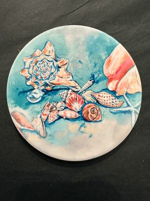 Sanibel Favorites (Pastel Shells) Ceramic Coaster Sanibel Favorites (Pastel Shells) Ceramic Coaster