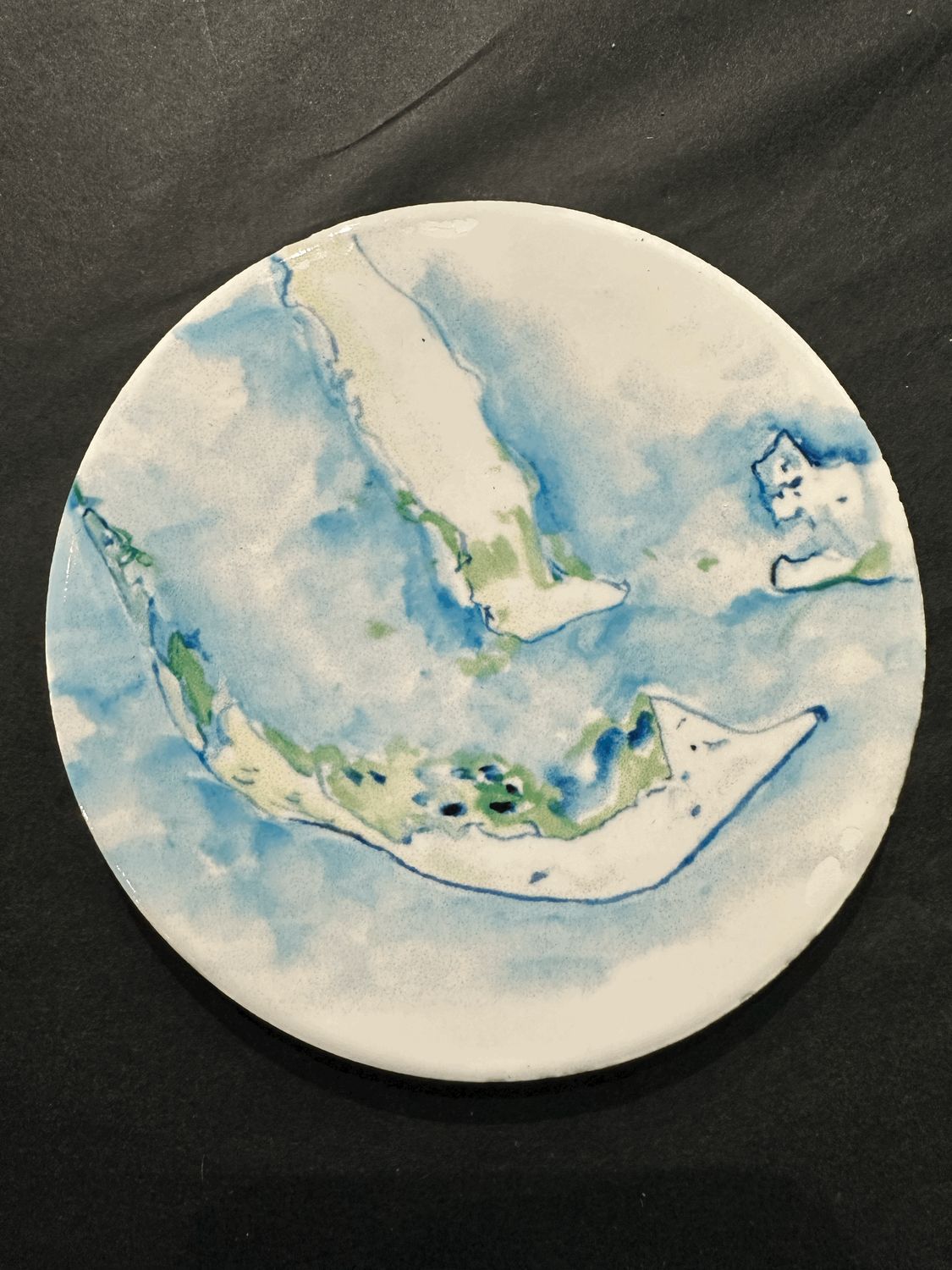 Little Map of SanCap Ceramic Coaster Little Map of SanCap Ceramic Coaster