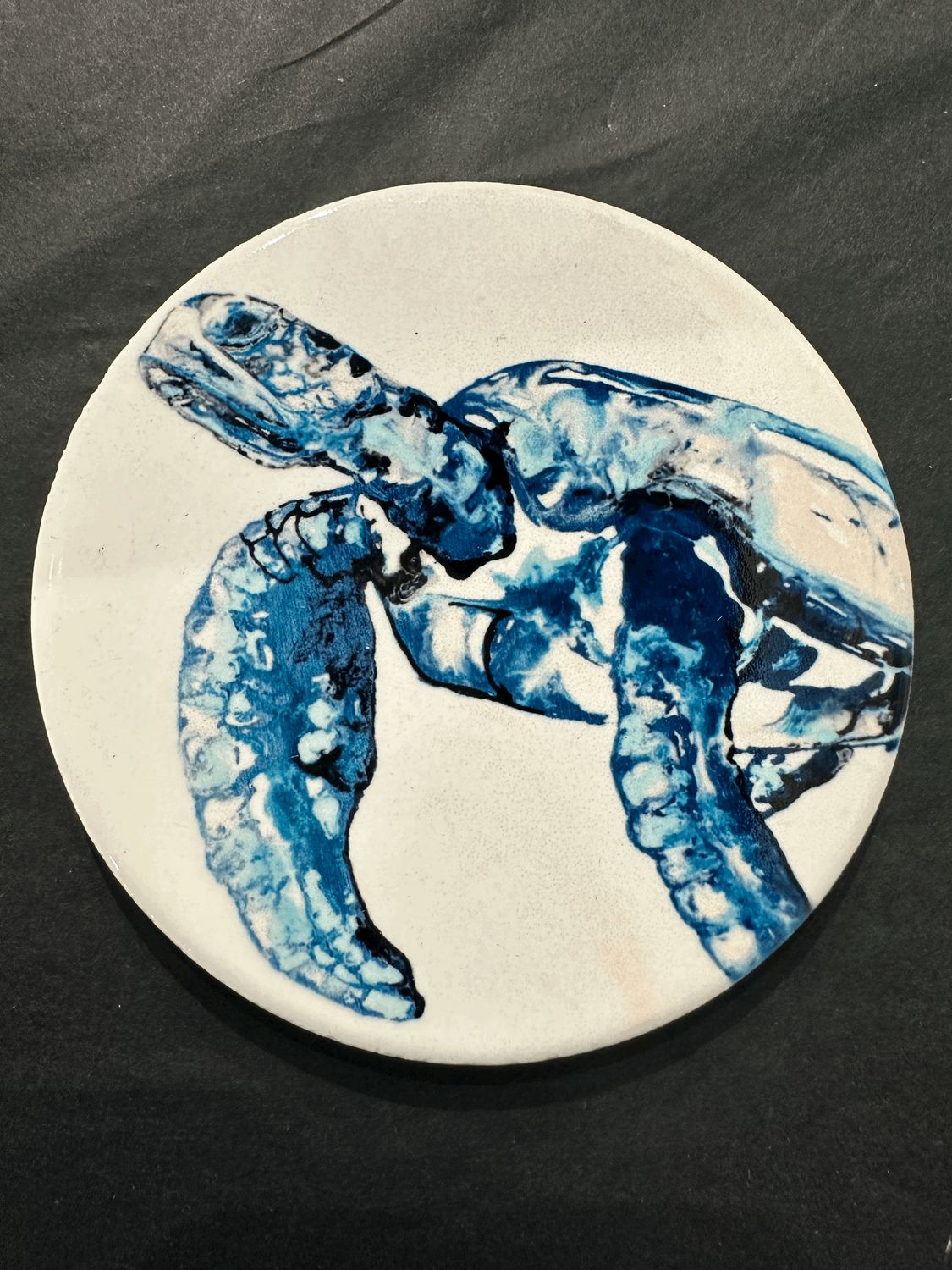 Just A Sea Turtle Ceramic Coaster