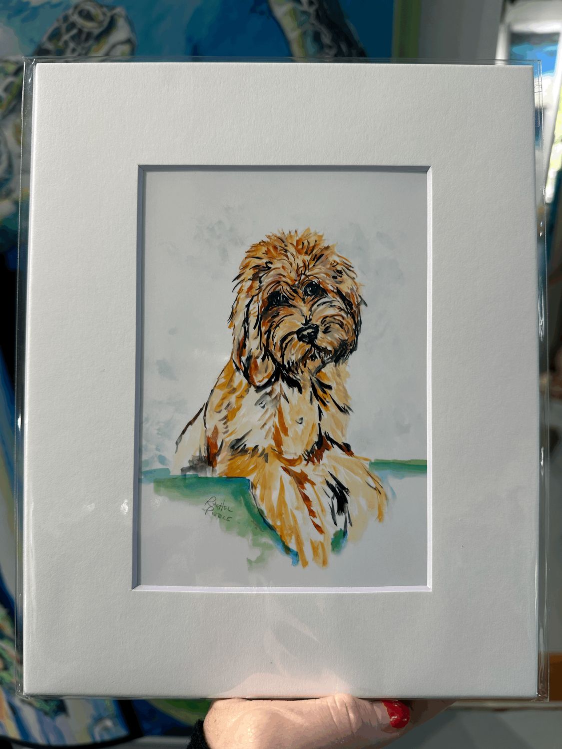 Hello Doodle Matted Print