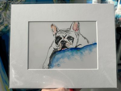 Lazy Bull Matted Print