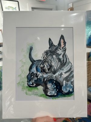 Hello Scottie Matted Print