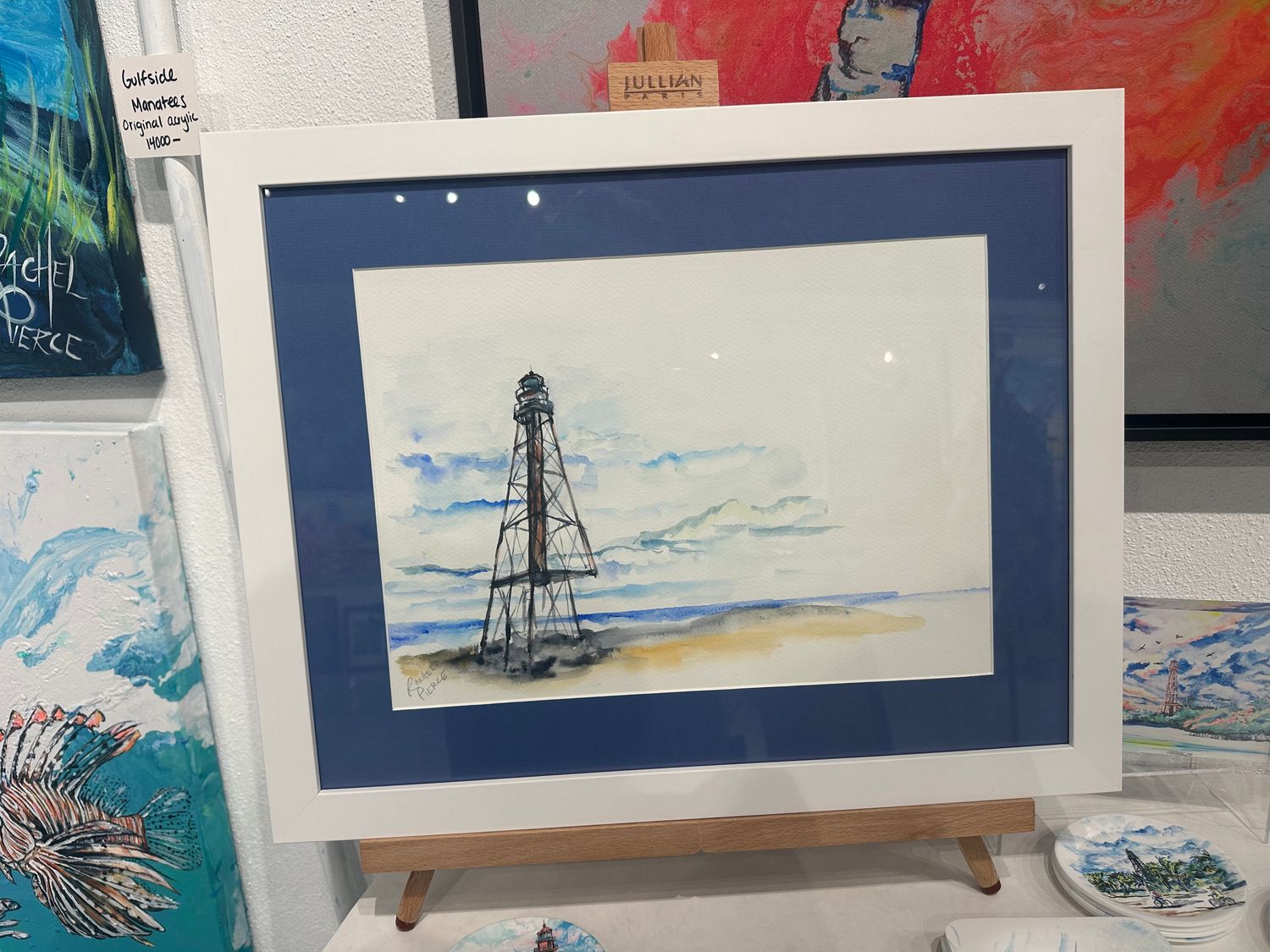 Lighthouse After Ian Original Watercolor