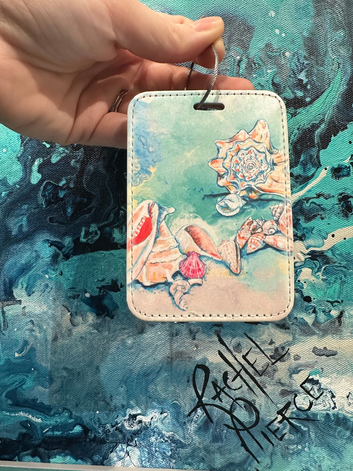 Pastel Shells (Sanibel Favorites) Luggage Tag