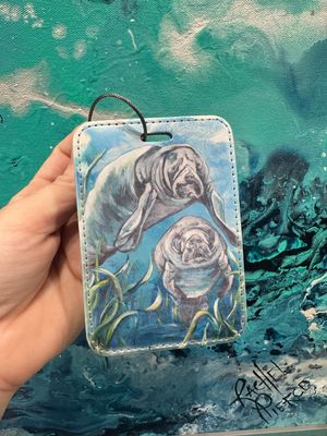SanCap Manatees Luggage Tag