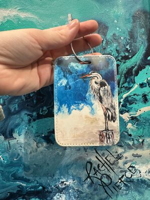 Majestic Heron Luggage Tag