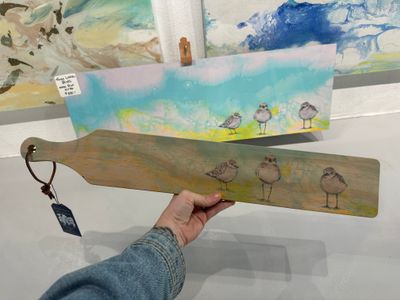 Three Little Birds Paddle Serving Board