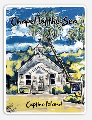 Chapel by the Sea Vinyl Sticker